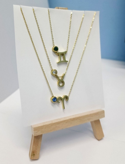Picture of Zodiac Sign Necklace (Aries, Taurus, Gemini)